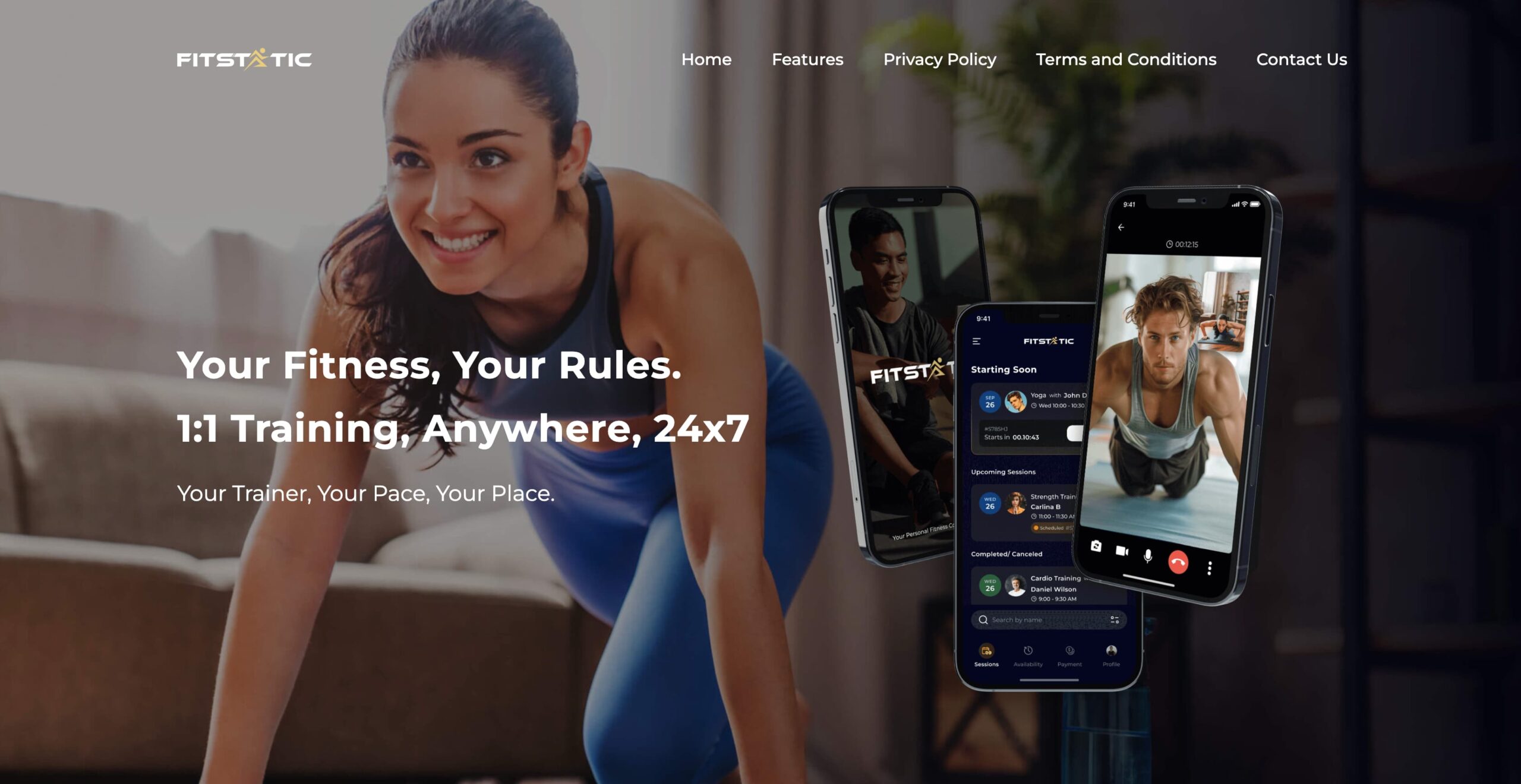 FitStatic - Your Fitness, Your Rules1:1 Training, Anywhere, 24x7